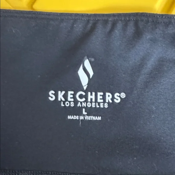 Skechers Black High-Waisted Athletic Leggings with Side Pockets - Size L - Picture 4 of 5